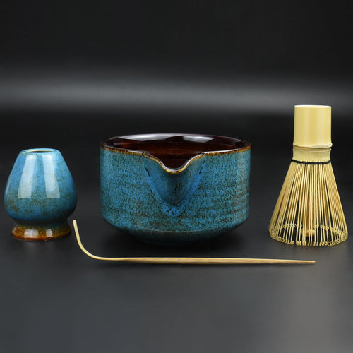 The Complete Ceremony Kit — Chawan, Whisk, Holder &amp; Scoop